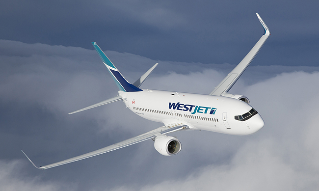 Westjet 737-800, TravelBloggers.ca