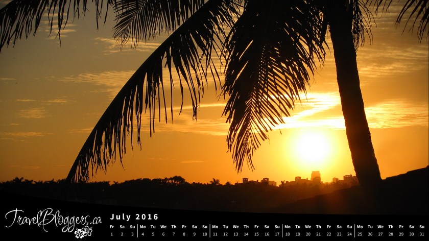 TravelBloggers.ca, Florida Sunset, Desktop Wallpaper