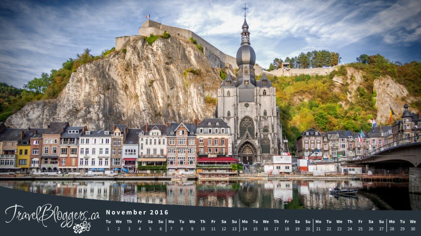 November Desktop Wallpaper Dinant Belgium