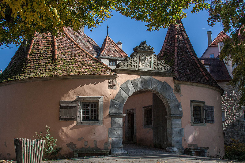 Burg Gate and Garden Rothenburg ob der Tauber, TravelBloggers.ca, Iain Shankland, Gail Shankland