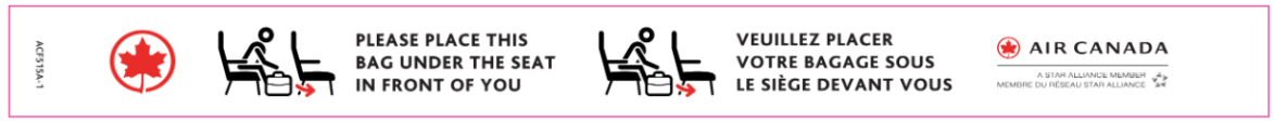 Air Canada - Carry-On Tag, TravelBloggers.ca, Iain Shankland, Gail Shankland