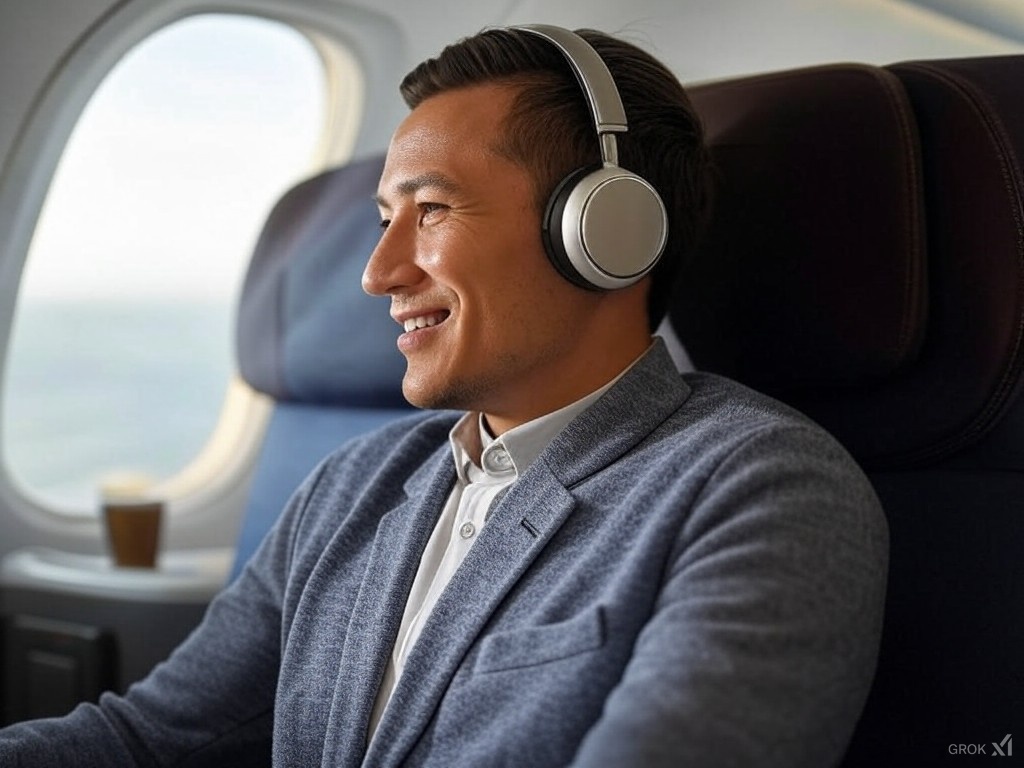 Headphones, 12 clever hacks to make flying economy comfortable, TravelBloggers.ca, Iain Shankland