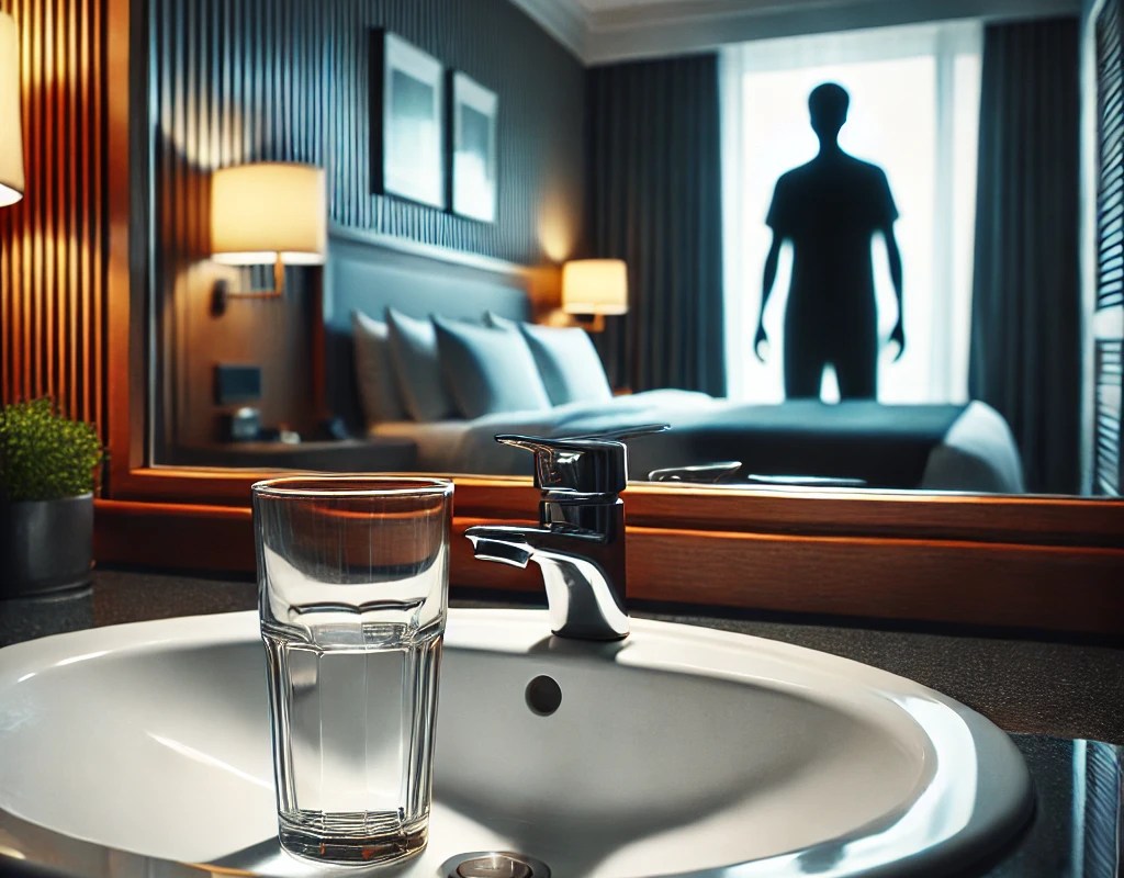 hotel-drinking-glass-hygiene,Travelbloggers.ca, Iain Shankland, Gail Shankland