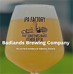 Badlands Brewery, TravelBloggers.ca, Iain Shankland, Gail Shankland