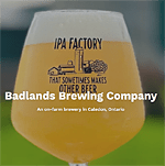 Badlands Brewery, TravelBloggers.ca, Iain Shankland, Gail Shankland